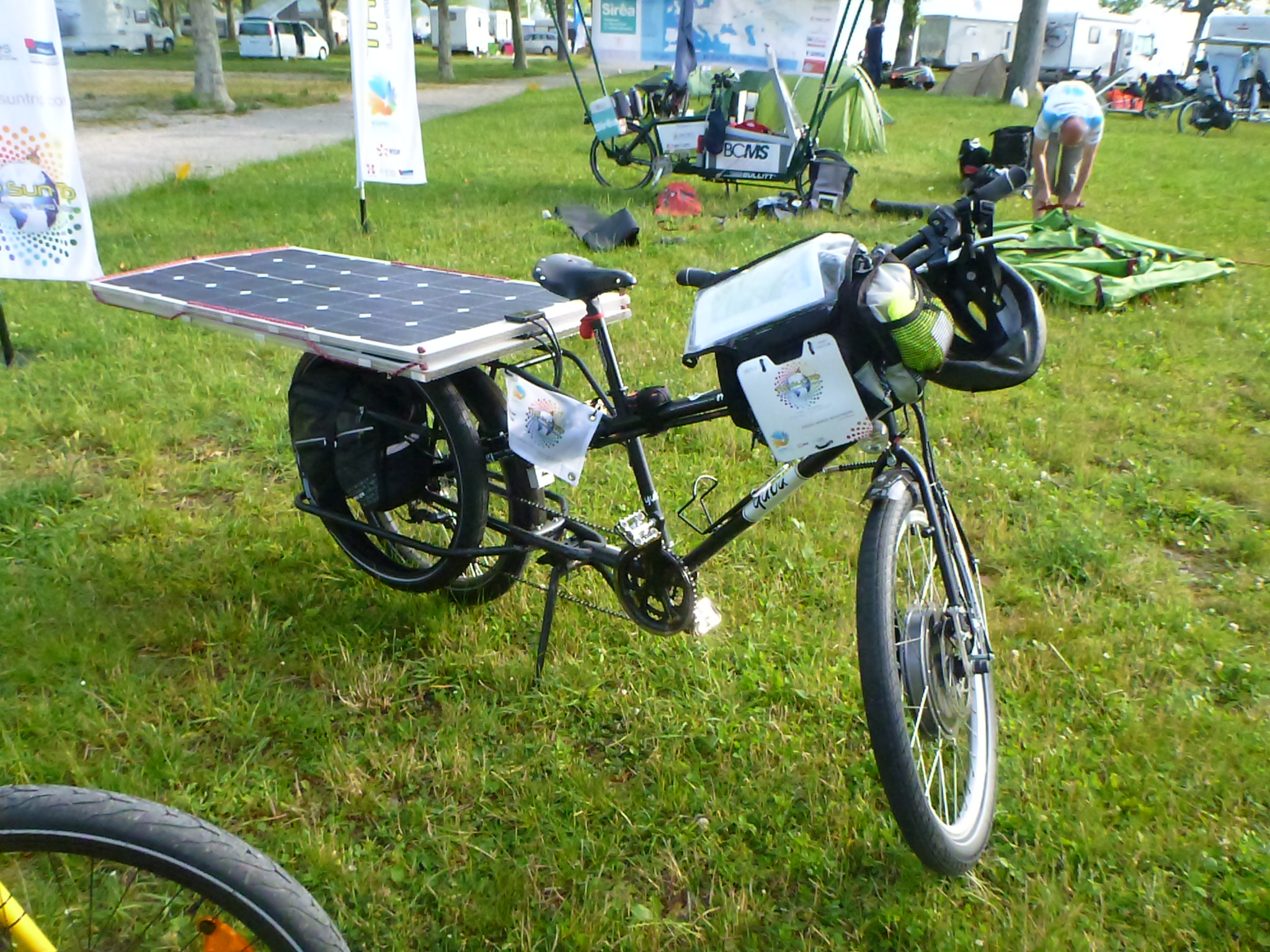 Panneau solaire pour vélo
