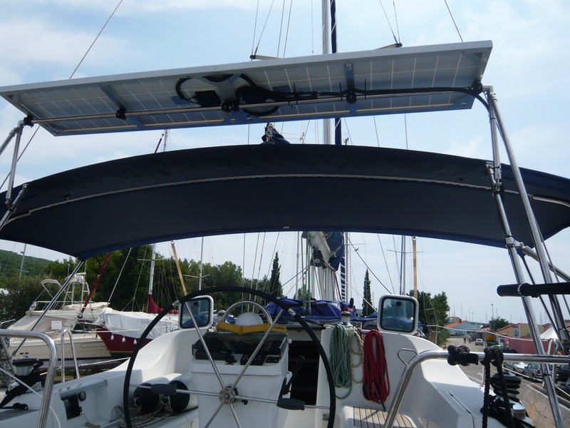 Fabriquer support panneau solaire voilier