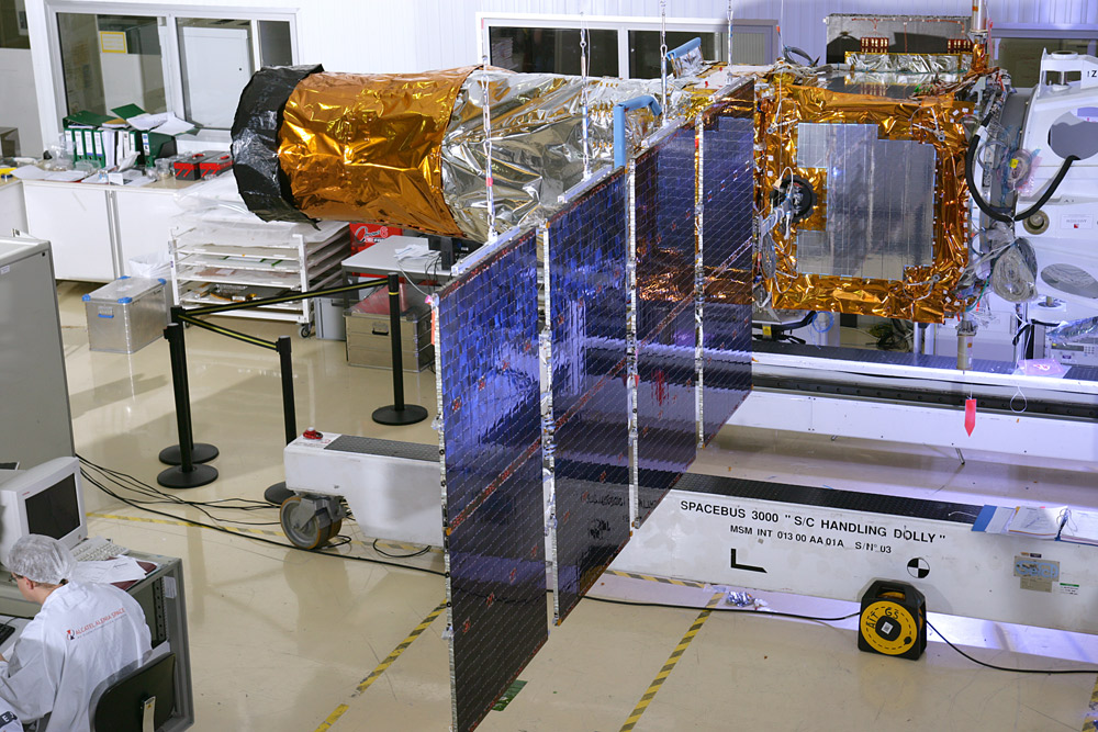 Panneau solaire pour satellite