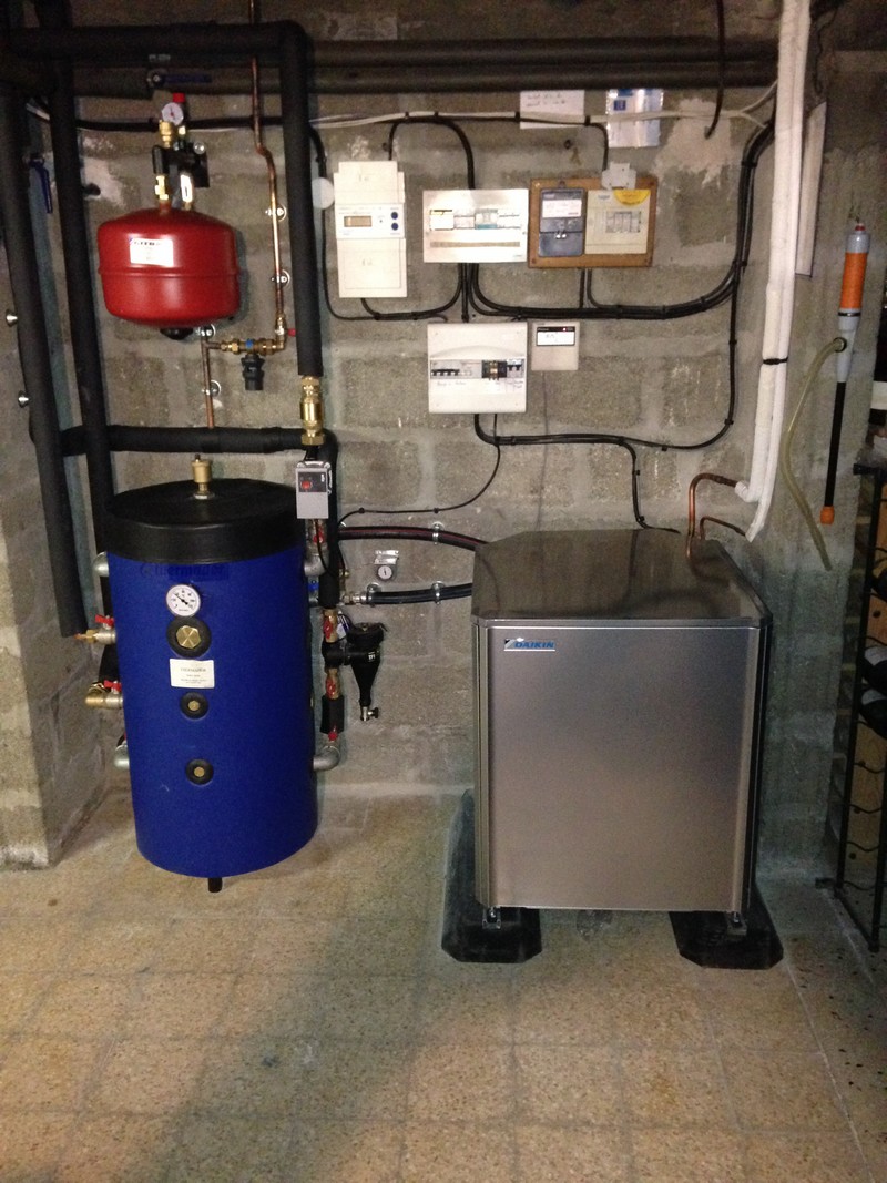 Pompe a chaleur daikin en releve de chaudiere