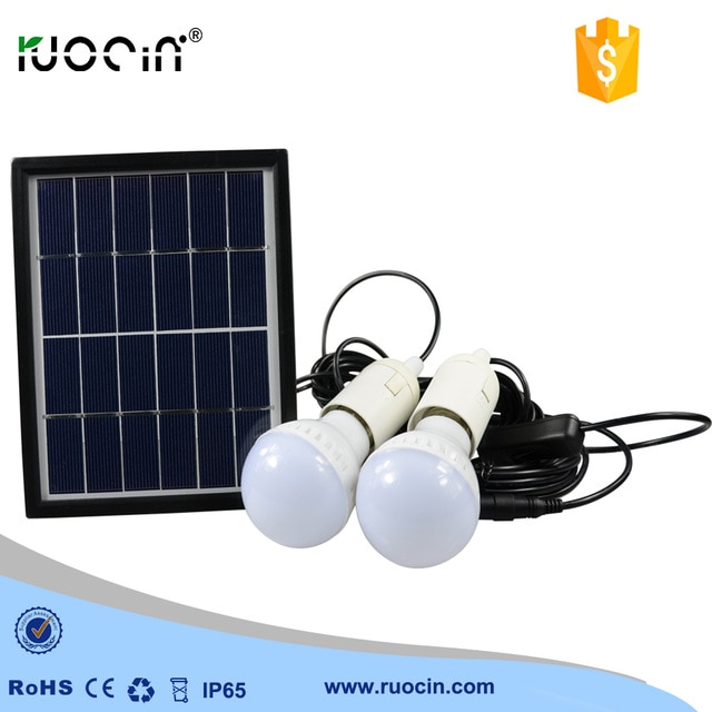 Kit panneau solaire avec ampoule