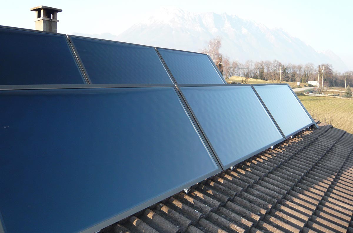 Panneau solaire sur chassis
