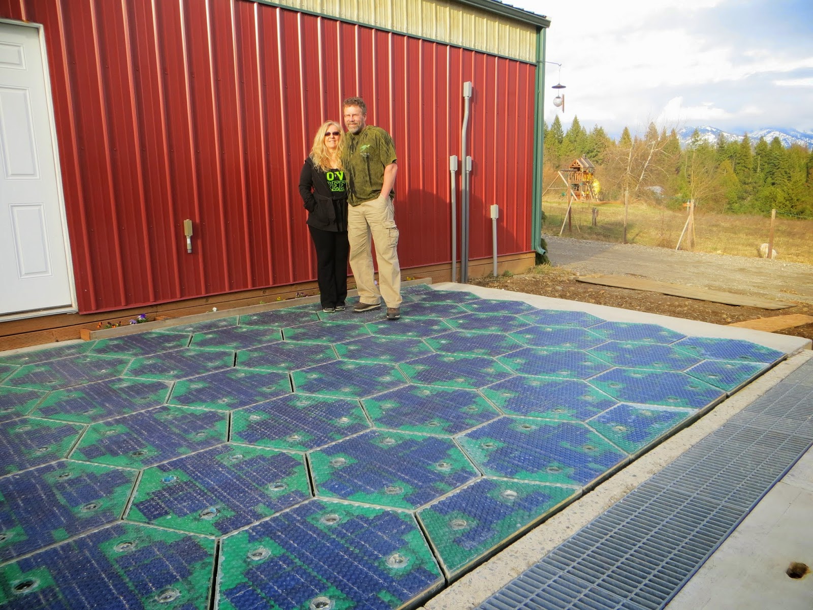 Terrasse panneau solaire