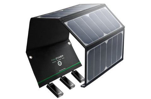 Batterie externe panneau solaire