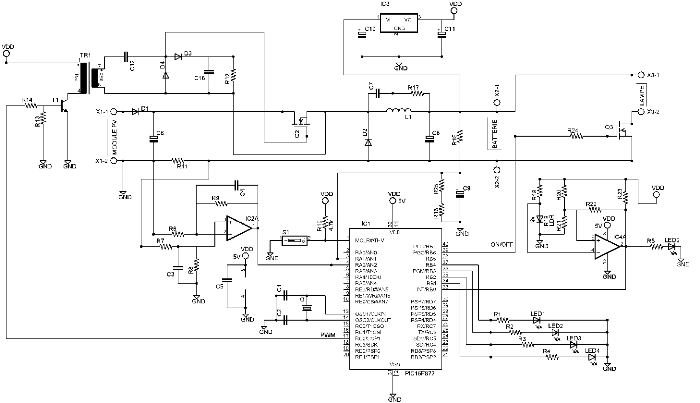 Schema regulateur panneau solaire 12v
