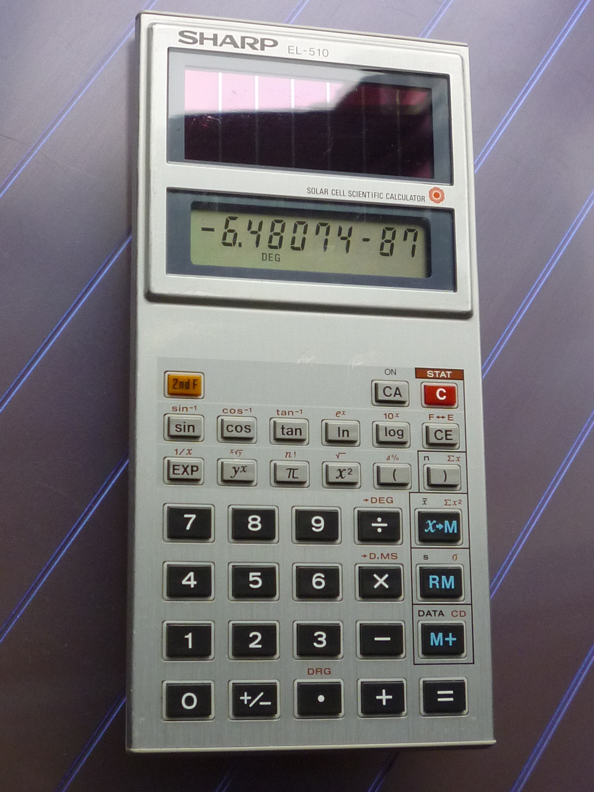 Panneau solaire calculatrice