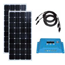 Panneau solaire caravane manche