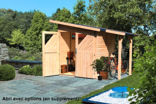 Abris de jardin avec panneau solaire