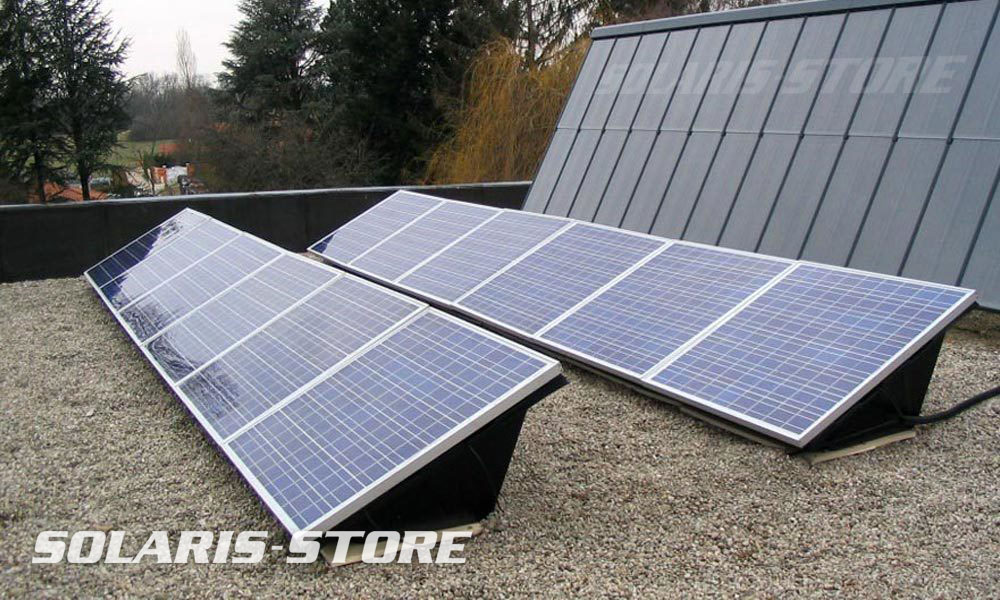 Panneau solaire maison toit plat