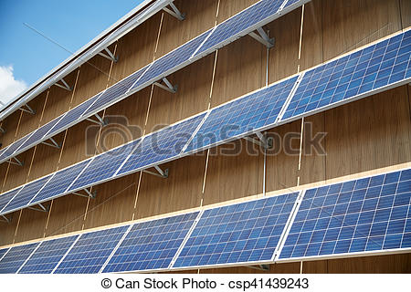 Panneau solaire sur batiment