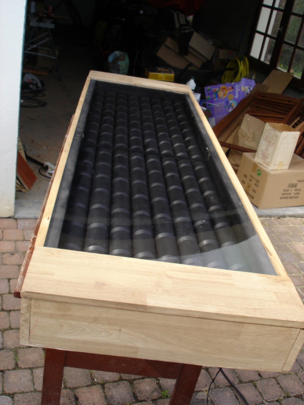 Panneau solaire en canette pour se chauffer