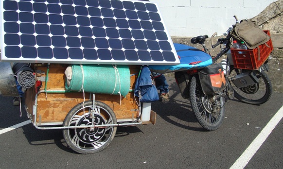 Panneau solaire pour recharger un vélo électrique