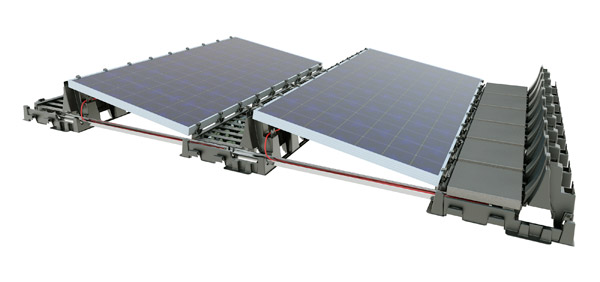 Fixation panneau solaire toit plat