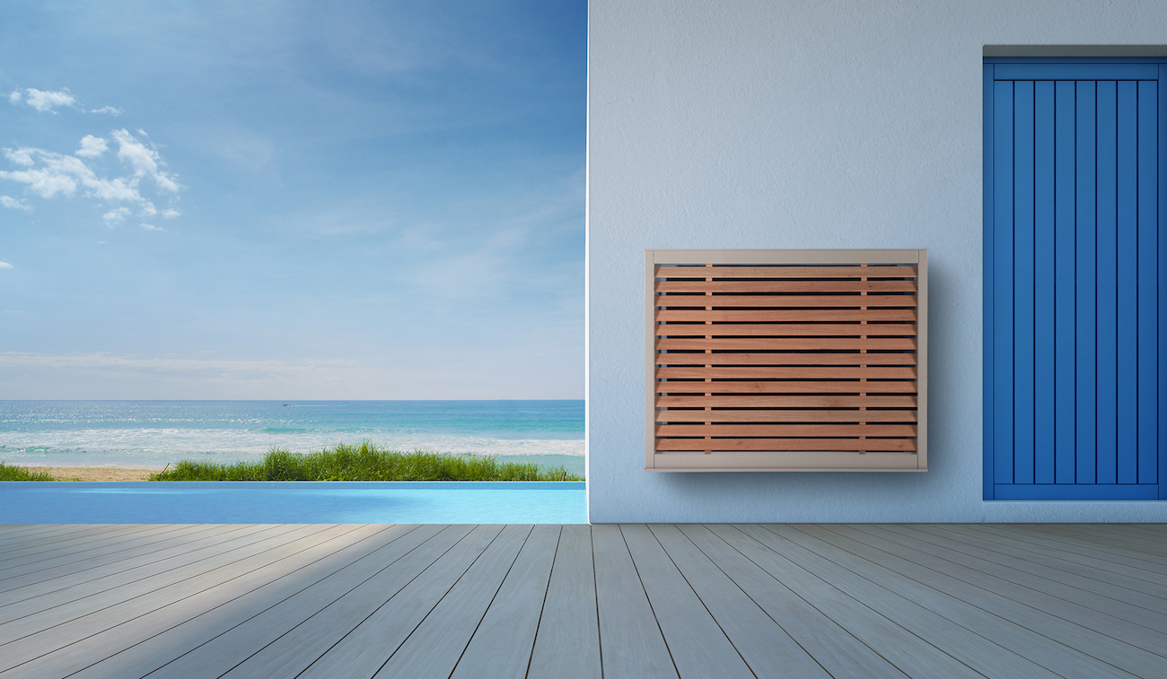 Cacher une pompe à chaleur de piscine