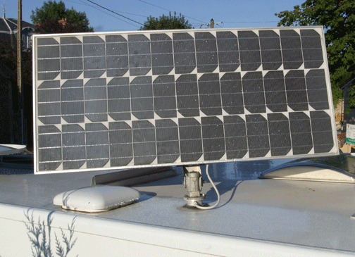 Accessoire camping car panneau solaire