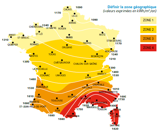 Carte panneau solaire