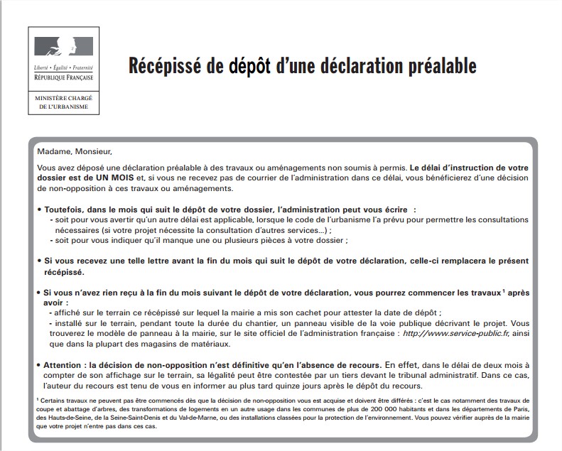 Declaration pompe a chaleur