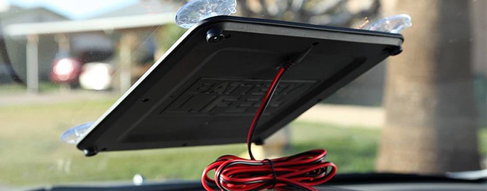 Panneau solaire chargeur de batterie voiture 12v