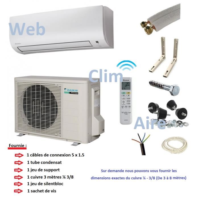 Prix pompe a chaleur reversible daikin