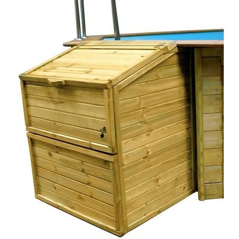 Coffre en bois pour pompe à chaleur