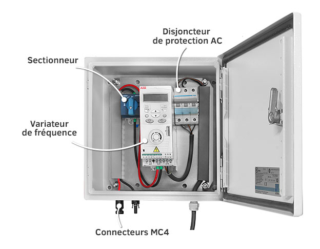 Pompe a chaleur alimenté par panneau solaire
