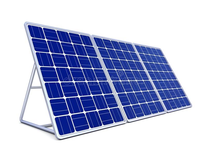 Panneau solaire en 3d