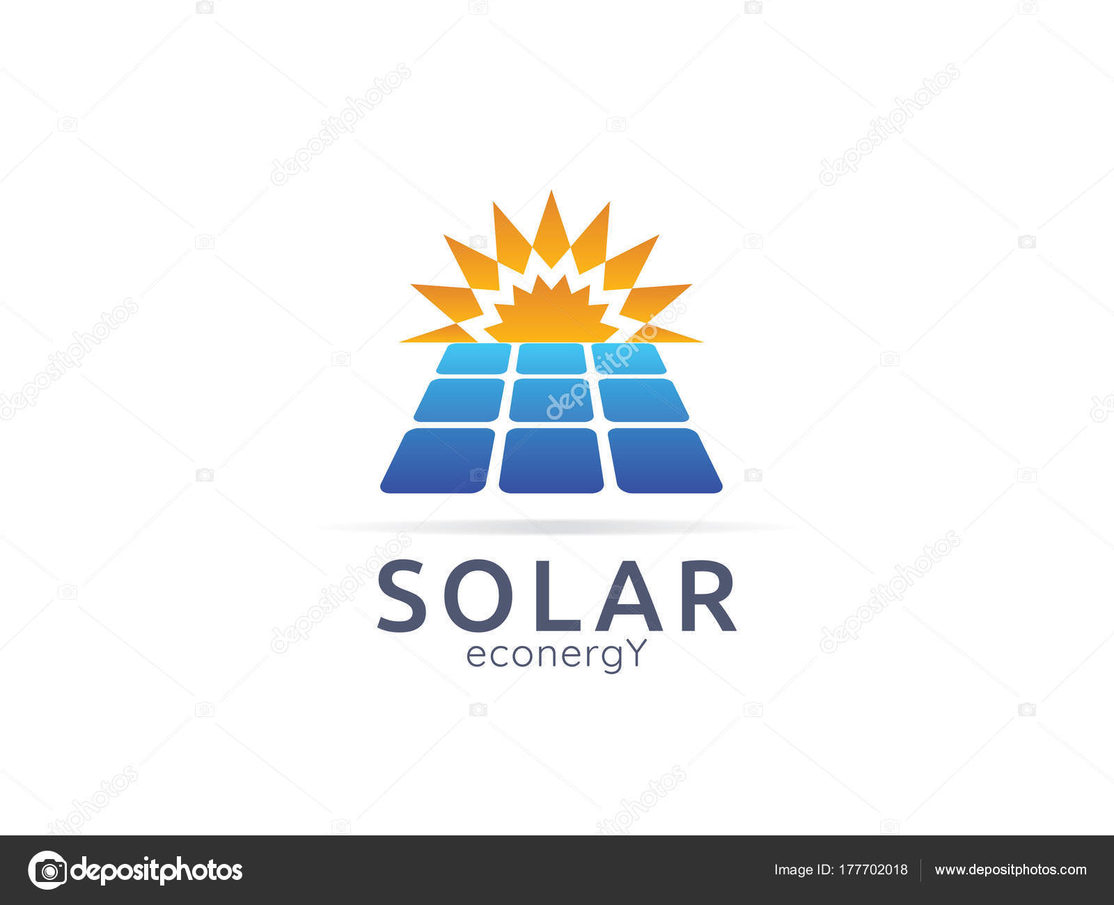 Logo panneau solaire