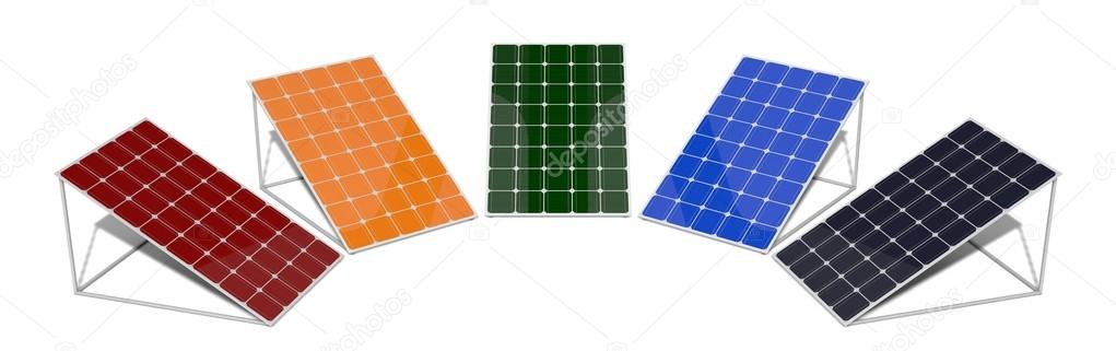Panneau solaire coloré