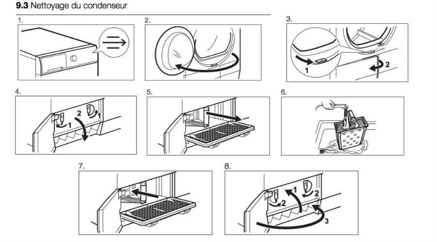 Nettoyage seche linge pompe a chaleur
