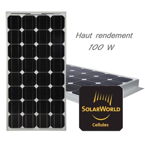 Panneau solaire black cristal 100w