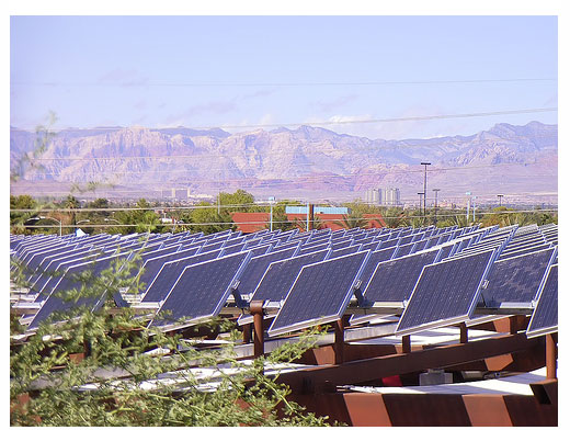 Parking avec panneau solaire