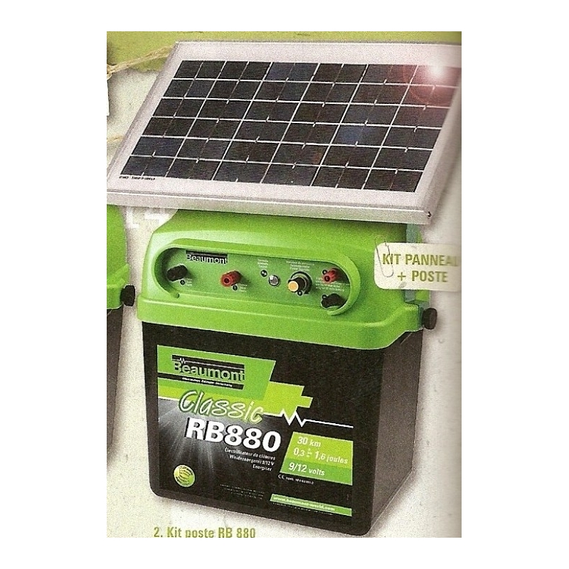 Panneau solaire pour electrificateur beaumont