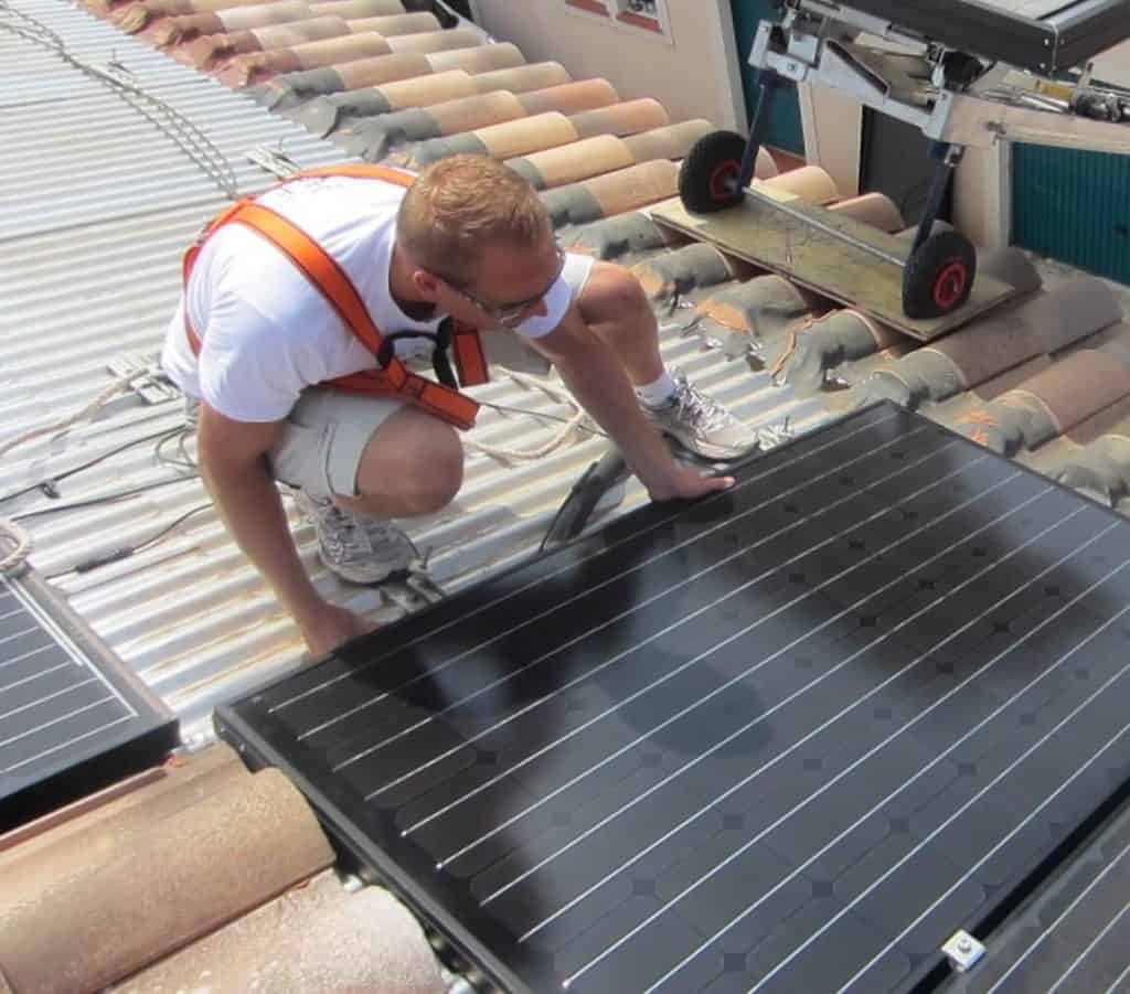 Panneau solaire centrale