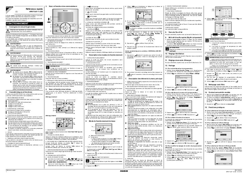 Notice pompe a chaleur air eau daikin