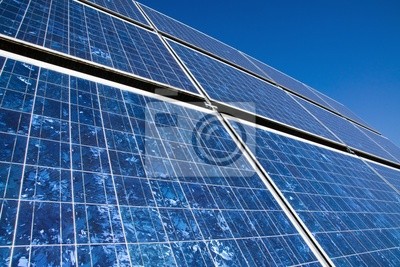 Panneau solaire gros plan