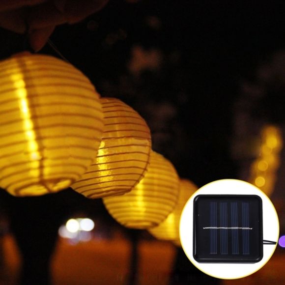 Guirlande led panneau solaire