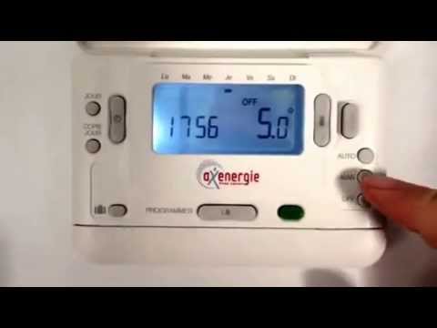 Thermostat d'ambiance programmable pompe a chaleur