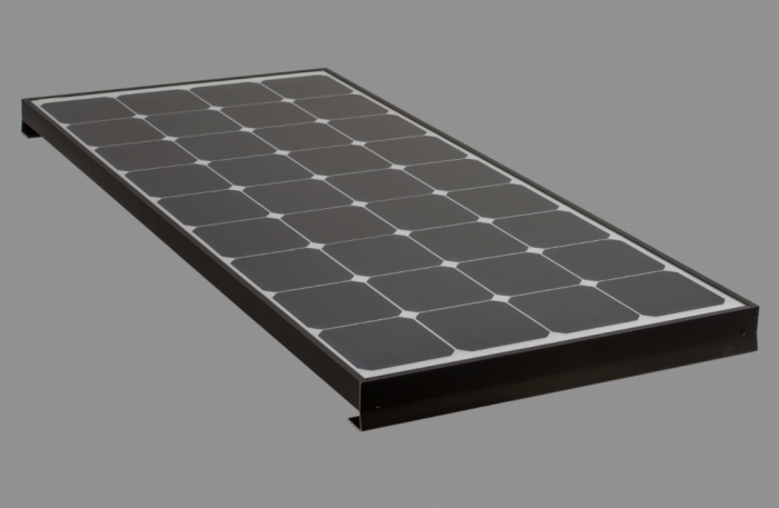 Lampe et panneau solaire
