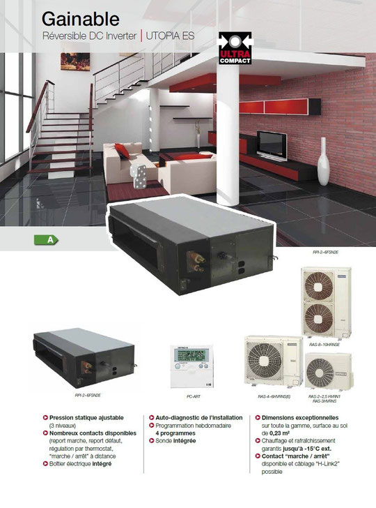 Hitachi climatisation pompe à chaleur