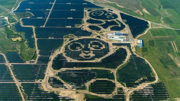 Panda panneau solaire chine