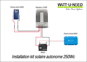 Installation panneau solaire autonome