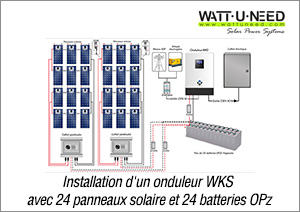 Panneau solaire montage electrique
