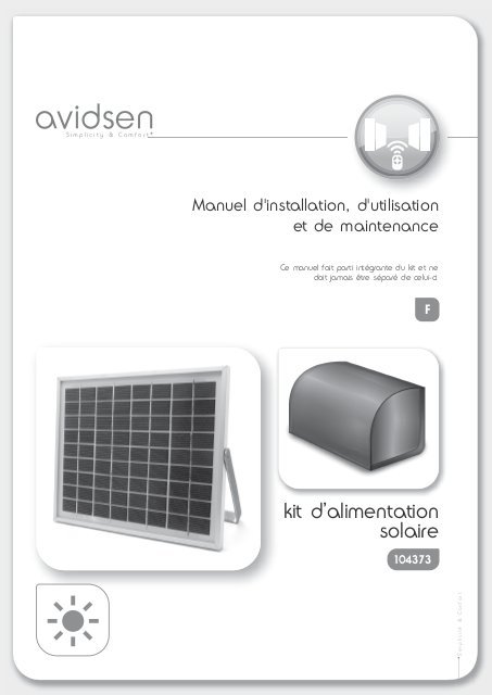 Panneau solaire avidsen