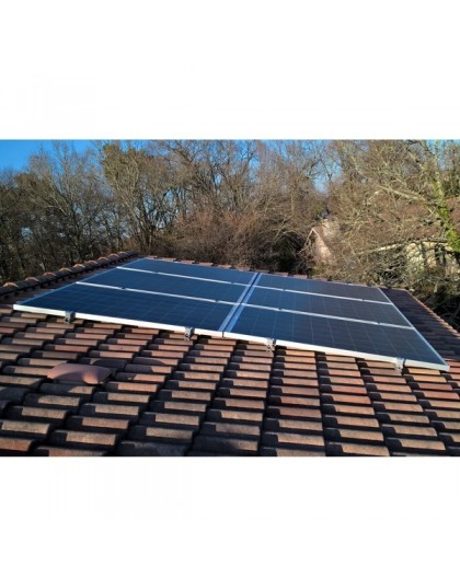 Panneau solaire surimposé