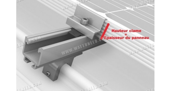 Rail support panneau solaire