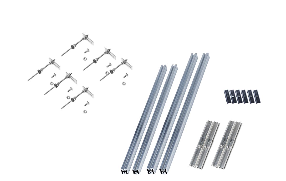 Rail fixation panneau solaire