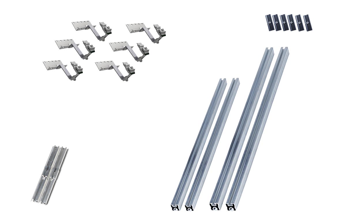 Rail de fixation pour panneau solaire