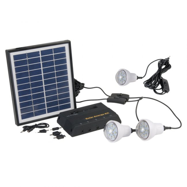 éclairage panneau solaire