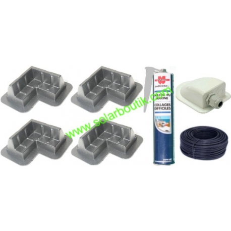 Fixation panneau solaire pour camping car