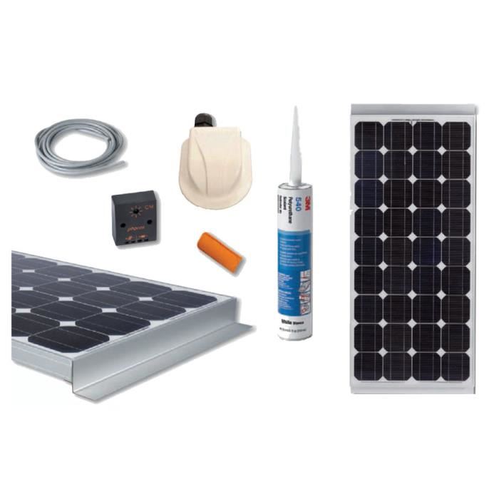 Kit complet panneau solaire 120w monocristallin